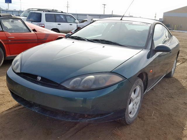 1ZWFT6030Y5645513 - 2000 MERCURY COUGAR I4 GREEN photo 2