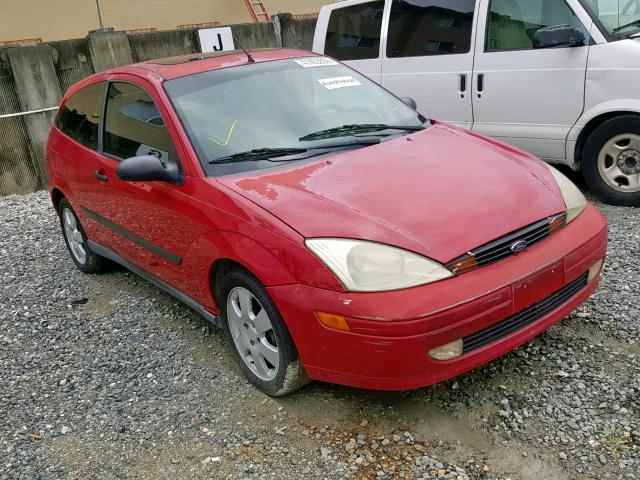 3FAFP31331R115523 - 2001 FORD FOCUS ZX3 RED photo 1