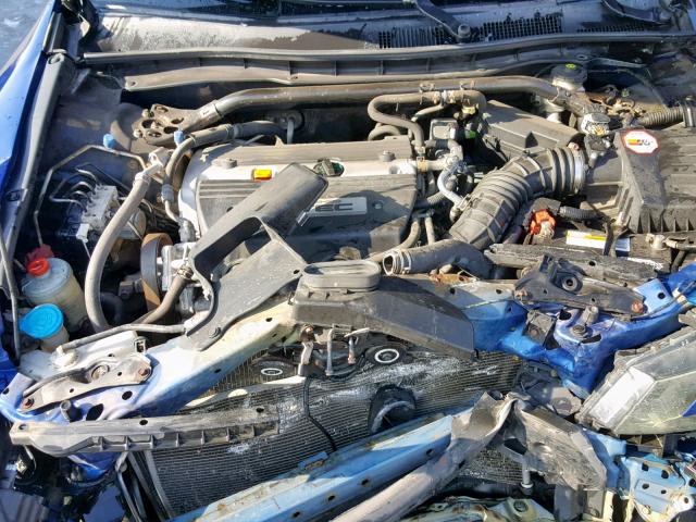 1HGCS12848A011204 - 2008 HONDA ACCORD EXL BLUE photo 7