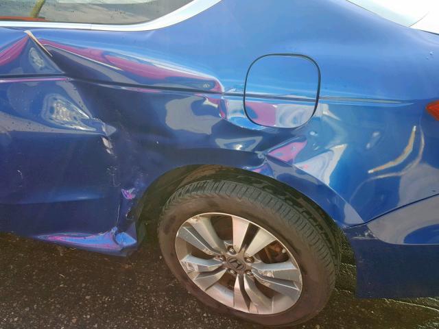 1HGCS12848A011204 - 2008 HONDA ACCORD EXL BLUE photo 9