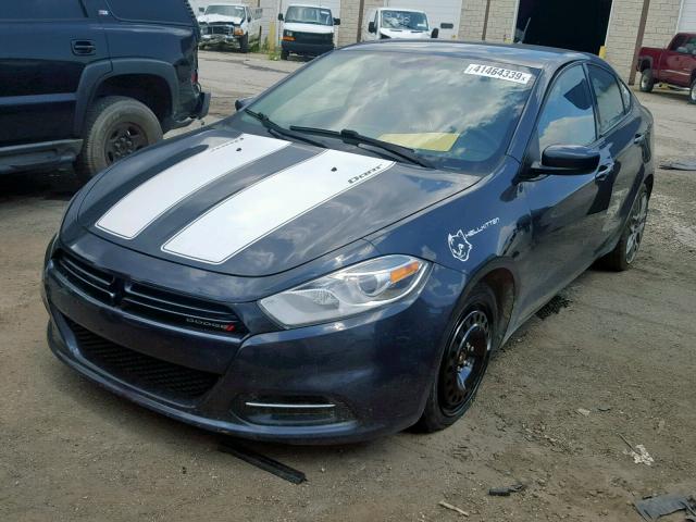 1C3CDFBA1DD148106 - 2013 DODGE DART SXT BLUE photo 2