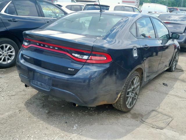 1C3CDFBA1DD148106 - 2013 DODGE DART SXT BLUE photo 4