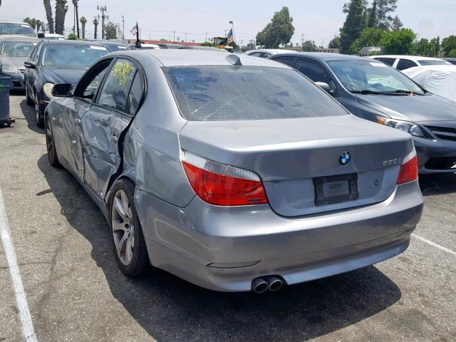 WBANB53597CP03607 - 2007 BMW 550 I SILVER photo 3