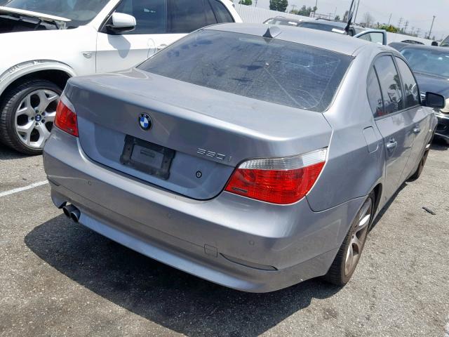 WBANB53597CP03607 - 2007 BMW 550 I SILVER photo 4