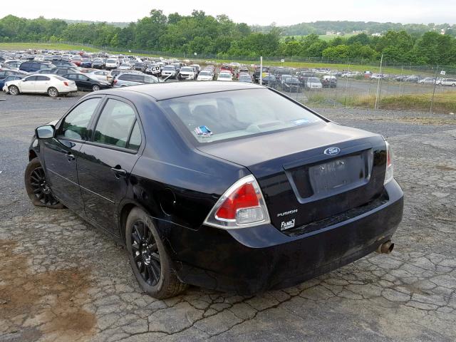 3FAFP06Z46R146301 - 2006 FORD FUSION S BLACK photo 3