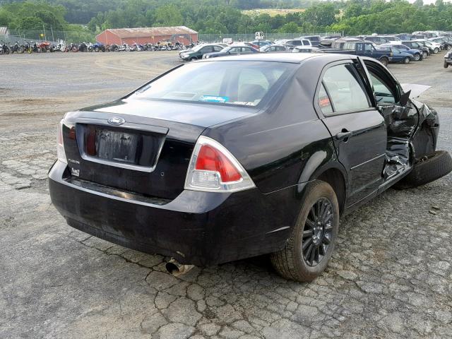 3FAFP06Z46R146301 - 2006 FORD FUSION S BLACK photo 4