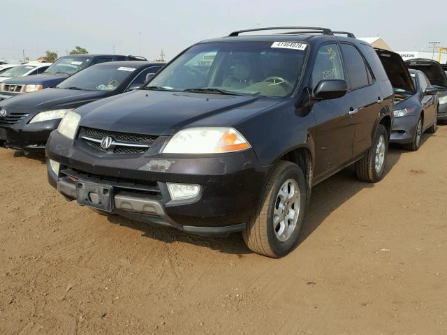 2HNYD18871H522235 - 2001 ACURA MDX TOURIN BLACK photo 2