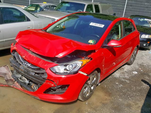 KMHD35LE0DU110876 - 2013 HYUNDAI ELANTRA GT RED photo 2