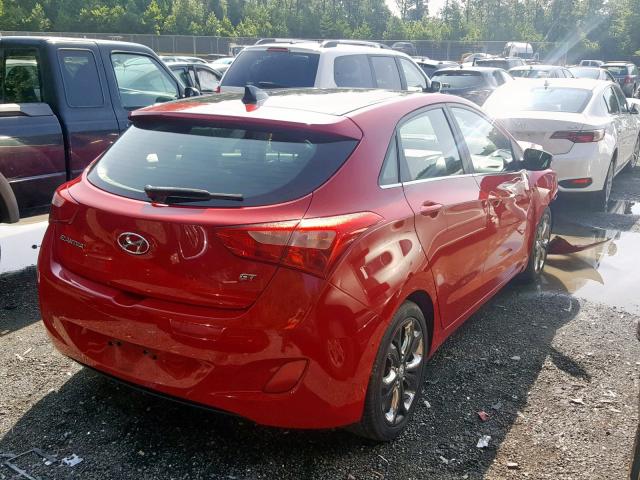 KMHD35LE0DU110876 - 2013 HYUNDAI ELANTRA GT RED photo 4