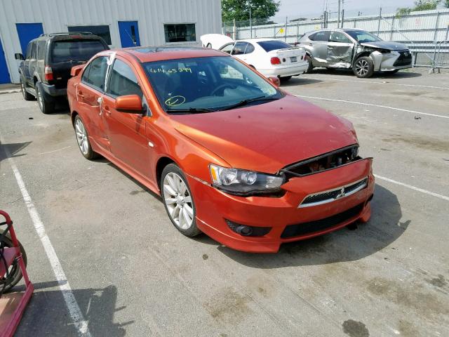 JA3AU86W39U018774 - 2009 MITSUBISHI LANCER GTS ORANGE photo 1