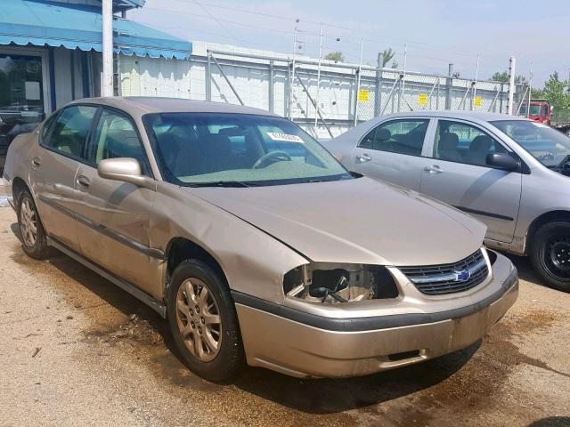 2G1WF52E649399287 - 2004 CHEVROLET IMPALA GOLD photo 1