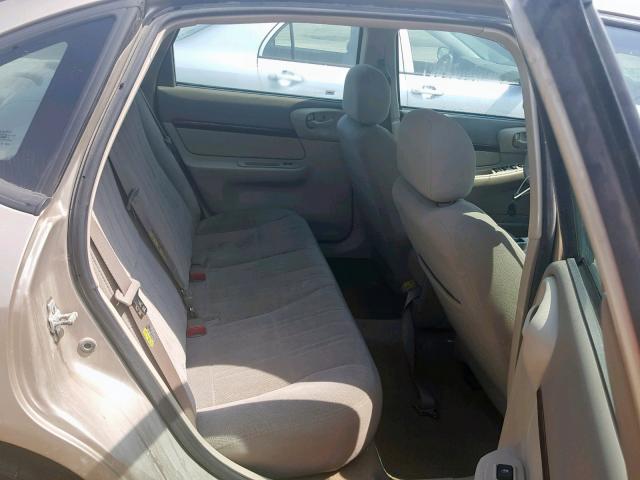 2G1WF52E649399287 - 2004 CHEVROLET IMPALA GOLD photo 6