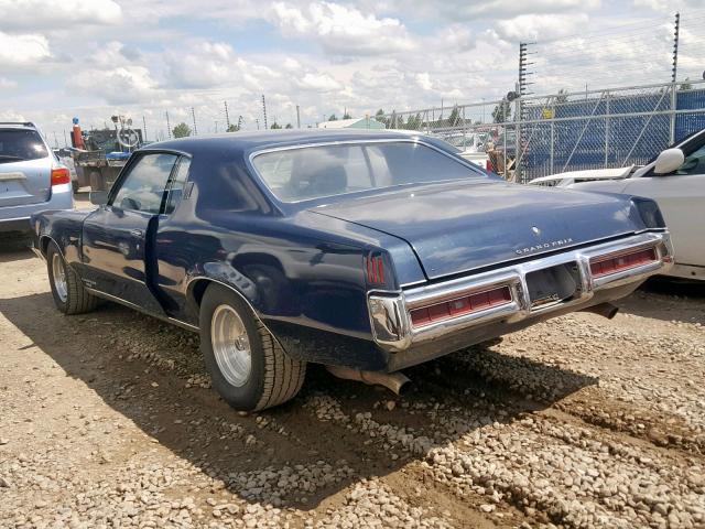276579P226376 - 1969 PONTIAC GRAND PRIX BLUE photo 3