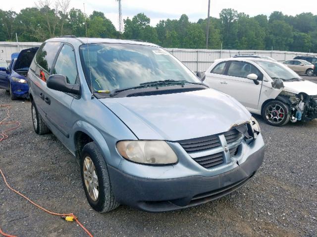 1D4GP25R85B191470 - 2005 DODGE CARAVAN SE BLUE photo 1