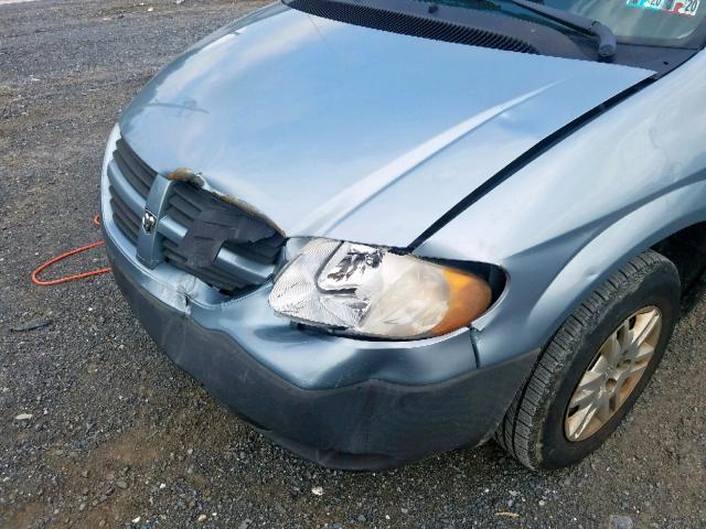 1D4GP25R85B191470 - 2005 DODGE CARAVAN SE BLUE photo 9