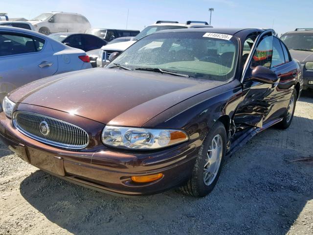 1G4HP54K91U285729 - 2001 BUICK LESABRE CU PURPLE photo 2