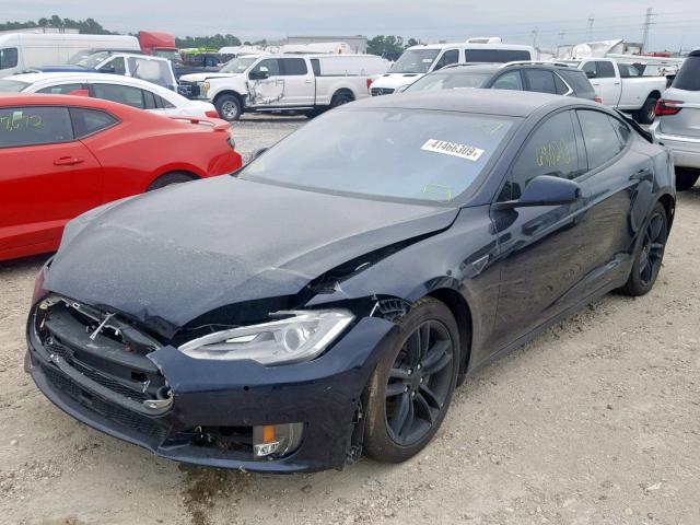 5YJSA1H2XFF080984 - 2015 TESLA MODEL S 85 BLACK photo 2