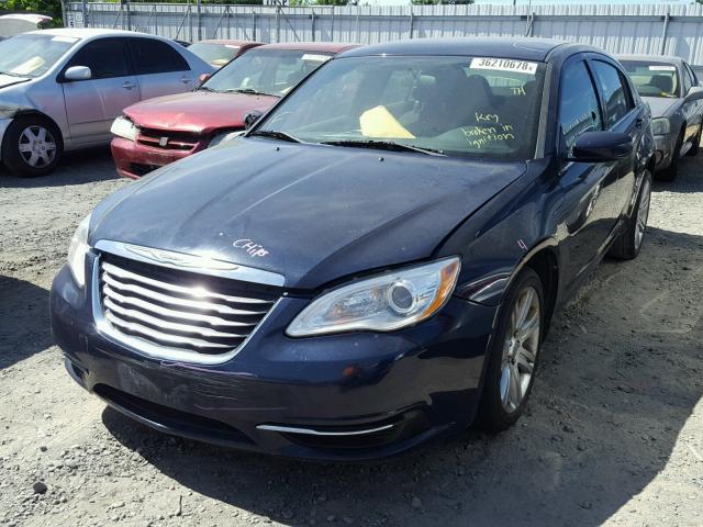 1C3CCBABXDN670426 - 2013 CHRYSLER 200 LX BLUE photo 2