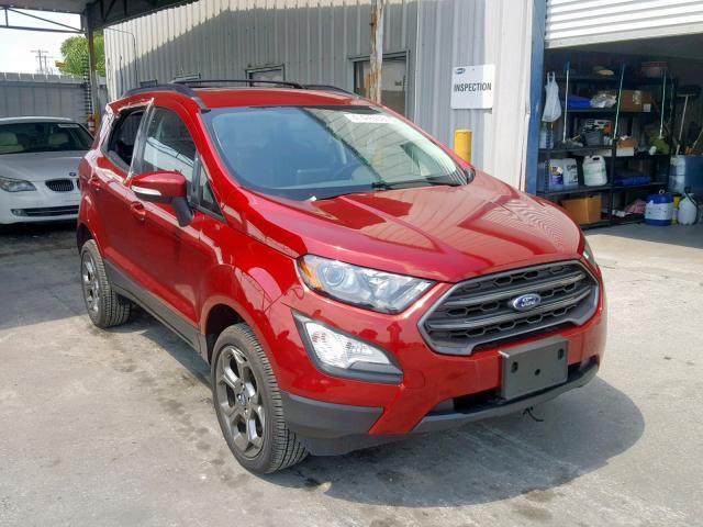 MAJ6P1CL0JC237725 - 2018 FORD ECOSPORT S RED photo 1