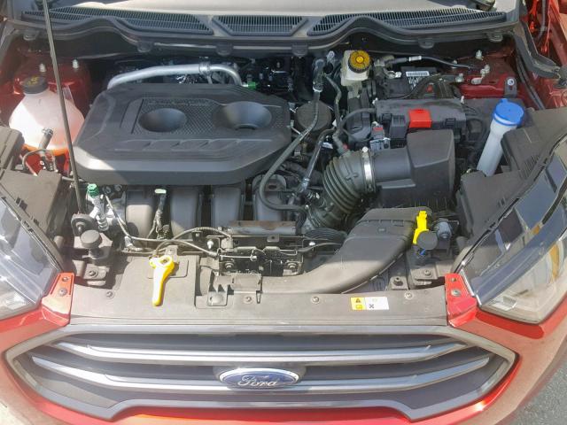 MAJ6P1CL0JC237725 - 2018 FORD ECOSPORT S RED photo 7