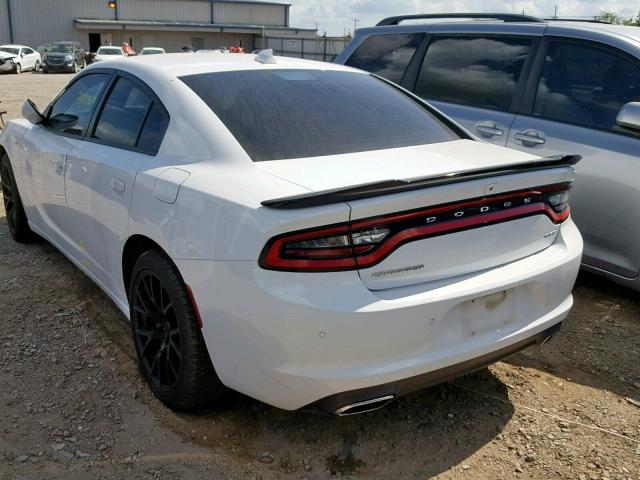 2C3CDXHG0GH139079 - 2016 DODGE CHARGER SX WHITE photo 3