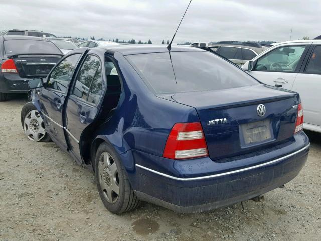 3VWSR69M84M081448 - 2004 VOLKSWAGEN JETTA GLS BLUE photo 3