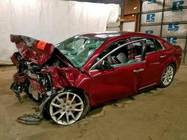 1G1ZE5E12BF111214 - 2011 CHEVROLET MALIBU LTZ მუქწითელი ფოტო 2