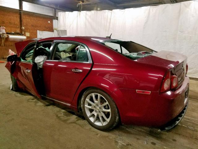1G1ZE5E12BF111214 - 2011 CHEVROLET MALIBU LTZ მუქწითელი ფოტო 3