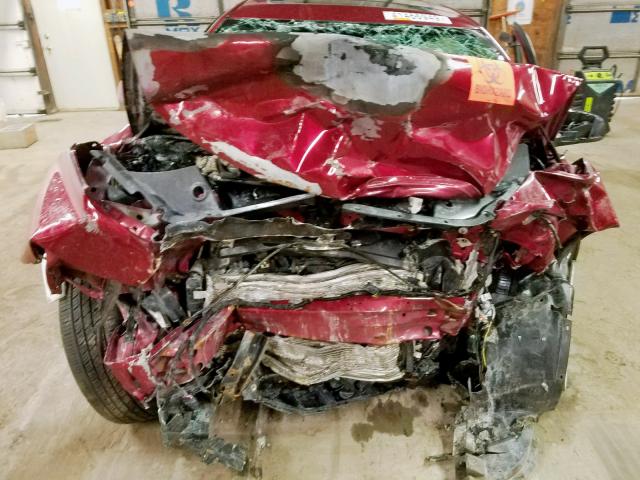 1G1ZE5E12BF111214 - 2011 CHEVROLET MALIBU LTZ მუქწითელი ფოტო 7