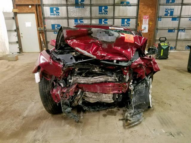 1G1ZE5E12BF111214 - 2011 CHEVROLET MALIBU LTZ მუქწითელი ფოტო 9