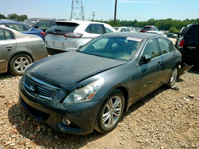 JN1CV6AP0DM717433 - 2013 INFINITI G37 BASE GRAY photo 2