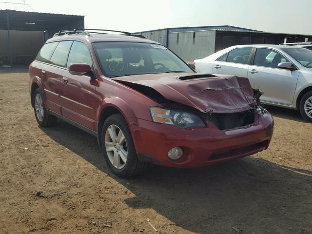 4S4BP68C656384324 - 2005 SUBARU LEGACY OUT RED photo 1