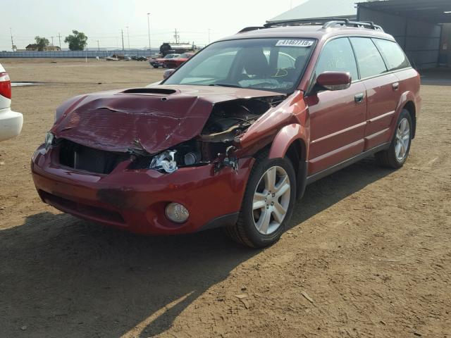 4S4BP68C656384324 - 2005 SUBARU LEGACY OUT RED photo 2