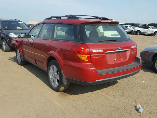 4S4BP68C656384324 - 2005 SUBARU LEGACY OUT RED photo 3