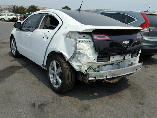 1G1RH6E41CU120779 - 2012 CHEVROLET VOLT WHITE photo 3