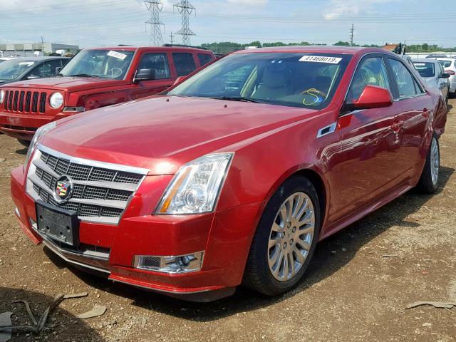 1G6DS5EDXB0103226 - 2011 CADILLAC CTS PREMIU RED photo 2