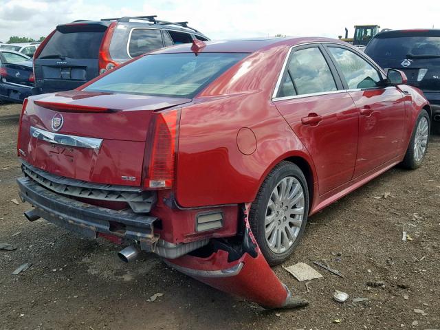 1G6DS5EDXB0103226 - 2011 CADILLAC CTS PREMIU RED photo 4