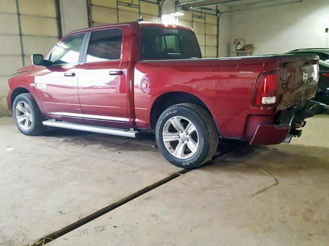 1C6RR7MTXHS727700 - 2017 RAM 1500 SPORT RED photo 3