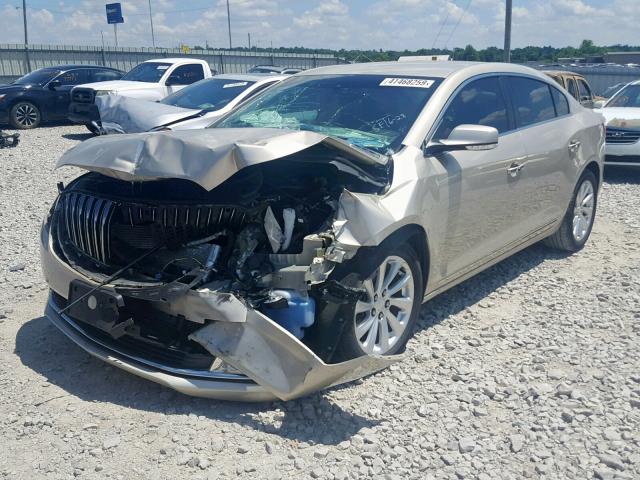 1G4GB5GR8GF259509 - 2016 BUICK LACROSSE GOLD photo 2