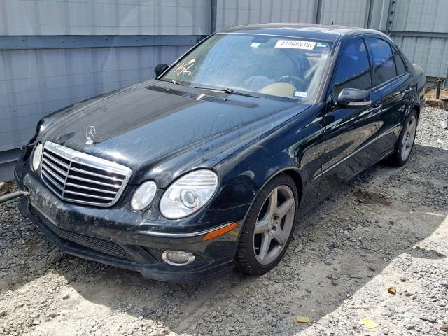 WDBUF56X19B412512 - 2009 MERCEDES-BENZ E 350 BLACK photo 2