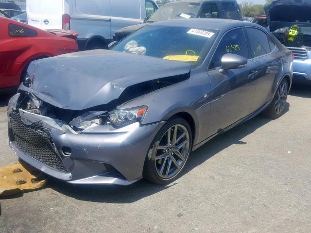 JTHBF1D29F5071720 - 2015 LEXUS IS 250 GRAY photo 2