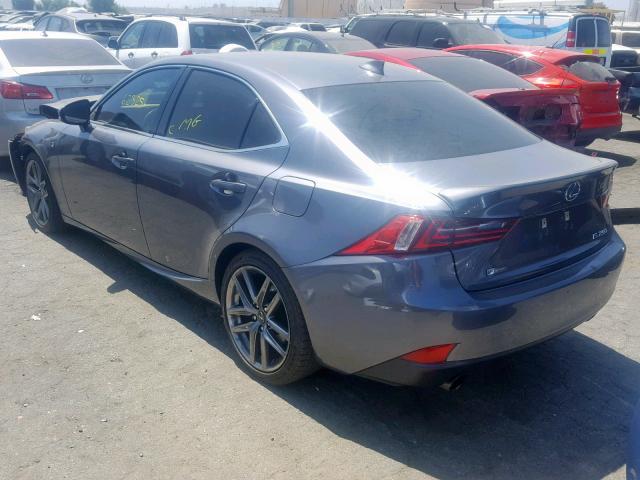 JTHBF1D29F5071720 - 2015 LEXUS IS 250 GRAY photo 3