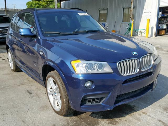 5UXWX7C56BL735247 - 2011 BMW X3 XDRIVE3 BLUE photo 1