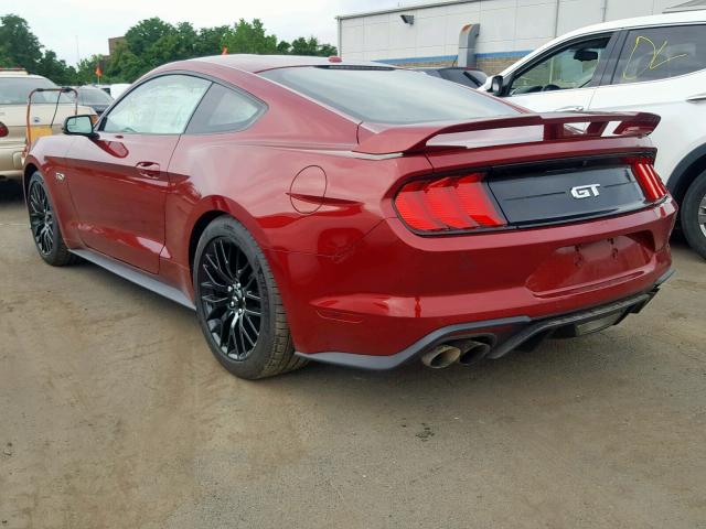 1FA6P8CF6J5100828 - 2018 FORD MUSTANG GT RED photo 3