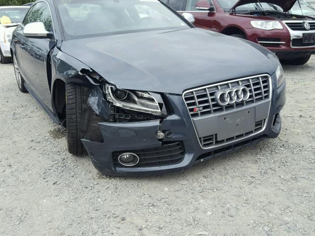 WAURV78T39A005150 - 2009 AUDI S5 QUATTRO GRAY photo 9