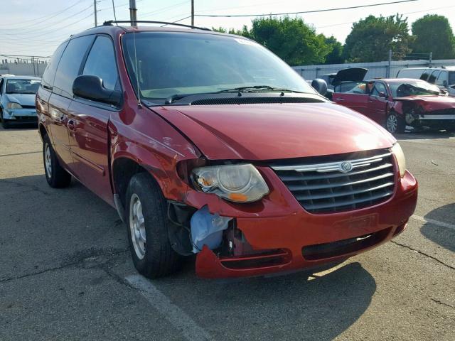 2A4GP44R47R160225 - 2007 CHRYSLER TOWN & COU RED photo 1