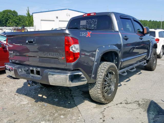 5TFDW5F12EX371334 - 2014 TOYOTA TUNDRA CRE GRAY photo 4