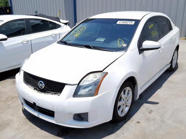 3N1AB6AP7AL607629 - 2010 NISSAN SENTRA 2.0 WHITE photo 2