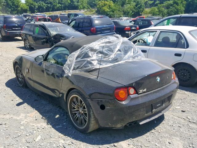 4USBT33554LS52415 - 2004 BMW Z4 2.5 BLACK photo 3