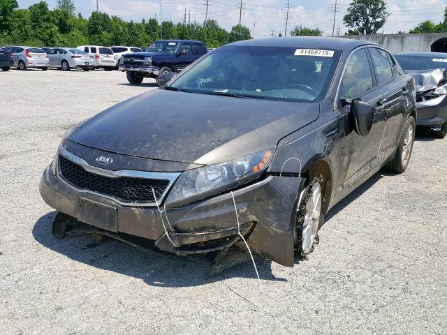 5XXGN4A74DG195981 - 2013 KIA OPTIMA EX BROWN photo 2